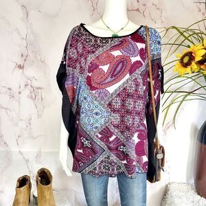 Pretty Michael F butterfly sleeve top